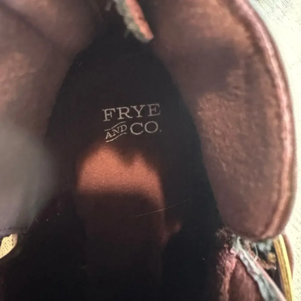 Frye And Co Pembrooke Redwood Womens 9 Boots Brown Ankle Booties Shoes